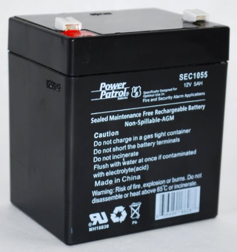 12 Volt 5 Ah Alarm Battery (12v5ah , 12 V 5 Amp Hour , 12v 5ah)