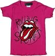Sourpuss ROLLING STONES TONGUE TODDLER GIRLS BABYDOLL TEE in Pink - All Sizes