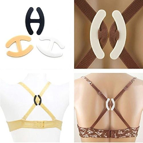 9PCS Cleavage Control Holders Clips Hide Bra Clasp Strap Buckle Adjust Converter