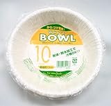 ホワイトボール（紙皿） 10枚入（直径約15cm／深さ約3cm） [ヘルスケア＆ケア用品]