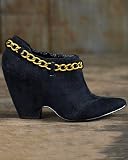 Chain-trim ankle boot