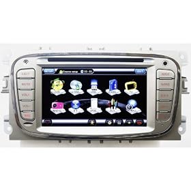 Koolertron For Ford Focus 2008-2009 /Mondeo 2007-2011 /S-MAX 2008-2009 /KUGA In-dash DVD Player With GPS Sat Nav Navigation + Support iPod iPhone /PIP /Radio RDS /Bluetooth /Steering Wheel Control (Free navi maps)