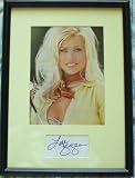 Lisa Dergan autograph matted & framed with full page Playboy magazine photo