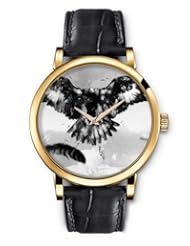 SPRAWL Aanalog Fashion Series Gold Ladies Watches of Genuine Black Leather Strap,Unique Wrist Watch for Women Girls Designed with Black and white eagle