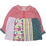 【H28年春物】 chocola(ショコラ) 天竺切替チュニックTシャツ 110cm/コーラルピンク NO.CH-1621-13016