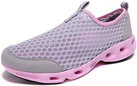 Laopengyou Fashion Breathable Outdoor Sport Mesh Slip On Water Shoes Pink8.5 B(M) US Women/7 B(M) US Men Comfortable material.