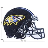 3pcs Baltimore Ravens Helmet Logo Embroidered Iron on Patches Kid Biker Band Appliques for Jeans Pants Apparel Great Gift for Dad Mom Man Women Free Shipping From Thailand - High Quality Embroidery Cloth & 100% Customer Satisfaction Guarantee