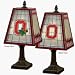 Ohio State Buckeyes Art Glass Table Lamp