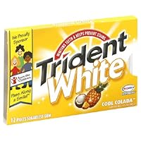 Trident White Gum, Cool Colada, 12-Piece Packages (Pack of 24)