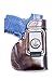 OUTBAGS LOB2S-XDS33X (BROWN-RIGHT) Genuine Leather IWB Conceal Carry Gun Holster for Springfield Armory XDs with Crimson Trace Laser 3.3