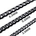 5mm KONOV Stainless Steel Mens Necklace Chain 14-40