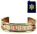 "JAI MATA DI" COPPER HEALING BRACELET ~ 3 Metals Formula For Balance & Healing ~ Mother Goddess Mantra Bracelet w/ Sanskrit Chakra Pouch