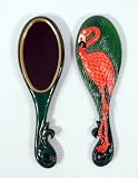Wholesale Pack Handpainted Flamingo Bird Handheld Mirror (Set Of 12)