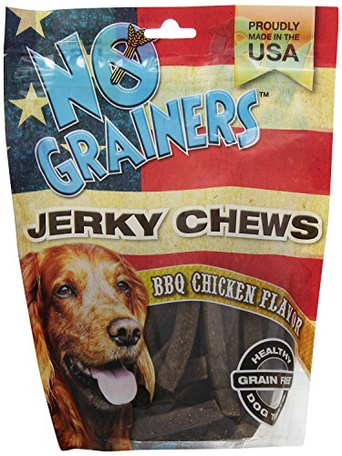 No Grainers by Nootie Jerky Chew Grain Free Liver Treats, 1-Pound, BBQ Chicken Flavor
