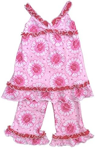 Tralala Baby Girls' Marguerite Swing Pant Set Pink (24 Months)