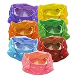 （HARU）カラフル 布 おむつ カバー 7枚 ボタンで簡単サイズ調整 ＆ドアストッパー 1個 セット (メッシュ)