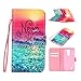 LG K7 Case, NOKEA [Anti-Scratches] [Drop Protection] [Wallet] [Kickstand] Slim Fit with Sling Flip Premium Protective PU Wallet Leather Case Cover For LG K7 (Never Stop)