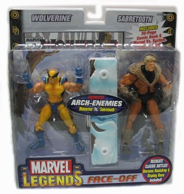 Childrens Toyshop  Toys : Marvel Legends Faceoff - Wolverine vs. Sabretooth
