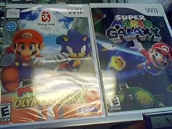 Nintendo Wii Mario & Sonic at the Olympic Games and Nintendo Wii Super Mario Galaxy Video Game Combo