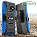 Evocel® HTC 10 [New Generation] Rugged Holster Dual Layer Case [Kickstand][Belt Swivel Clip] For HTC 10 / HTC One M10 (2016 Release), Blue (EVO-HTCM10-XX02)