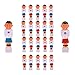 Suzo Happ Set of 22 Blue and Red Foosball Men with Rounded Feet