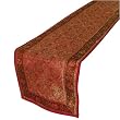 Table Runner in Brocades Handmade Home Furnishings from Banaras, India 13" x 72"