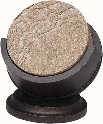 Walnut Pedestal Coaster Holder for Thirstystone Sandstone Coasters