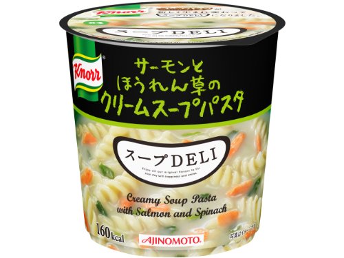 味の素 クノール スープDELI サーモンとほうれん草の クリームスープパスタ 40.3g×6個