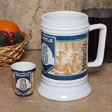 MLB Seattle Mariners 20oz. Stein & 2oz. Shot Glass Set Amazon.com