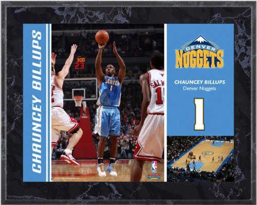 Chauncey Billups Denver Nuggets 8x10 Marble Color Player Plaque