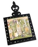 IMAGE OF Olive Oil Country Cast Iron Tile Trivet