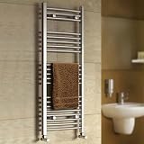 CHROME TOWEL RAIL RADIATOR WARMER 1150x450
