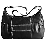 51IpmLVhKZL._SL160_ - DMargeaux Double Front Zip Leather Handbag - leather-clutch-purse