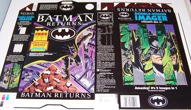  1992 Ralston Batman Returns Cereal Box Unused Factory Flat Br13