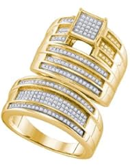 0.58CTW DIAMOND FASHION TRIO SET
