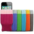 IPHONE 4 / IPHONE 4G SOCKS 6 PACK PINK, BLUE, GREEN, ORANGE, GREY, PURPLE PART OF THE QUBITS ACCESSORIES RANGE