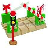 Eigenschaften woody / HOLZEISENBAHN ZUBEHÖR EISENBAHN SCHRANKE BAHNÜBERGANG paßt zu allen gängigen Holzschienen