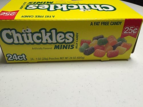 Chuckles Minis 24 Count 1 Oz Each Bag ( Pre-priced 25 Cents) From Jersey Candy