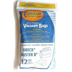 36 DESIGNED 2 FIT ORECK BUSTER B MICROFILTER VACUUM BAG