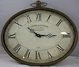 IMAGE OF Vintage Style Oval French Wall Clock Galerie du Gaston
