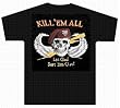 KILL 'EM ALL - Military Gear - Black T-shirt