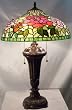 Tiffany Yellow Floral Table Lamp