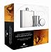 Bar Craft Stainless Steel Hip Flask and Collapsible Shot Cup, Gift Boxed