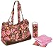 Weekender Diaper Bag in Flower Power Pink