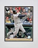 Lastings Milledge 2008 Batting Action Double Matted 8O x 10O Photograph (Unframed)
