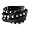 SilberDream Lederarmband schwarz mit Nieten für Damen oder Herren Leder Armband Echtleder LA2250S