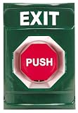 STI SS-2108X Stopper Station, Green, Pneumatic Adjustable Timer Button, Exit Label