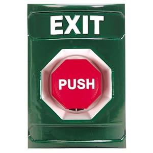 STI SS-2108X Stopper Station, Green, Pneumatic Adjustable Timer Button, Exit Label by Safety Technology