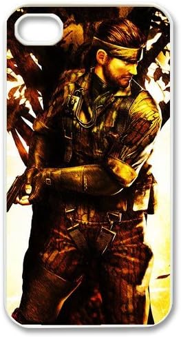 Game "Metal Gear Solid" Hard Case Cover Skin for Apple iPhone 4/4s- 1 Pack - Black/White - 4- Perfect Gift for Christmas