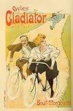 CYCLES GLADIATOR BICYCLE BIKE MONTMARTRE FRENCH SMALL VINTAGE POSTER REPRO